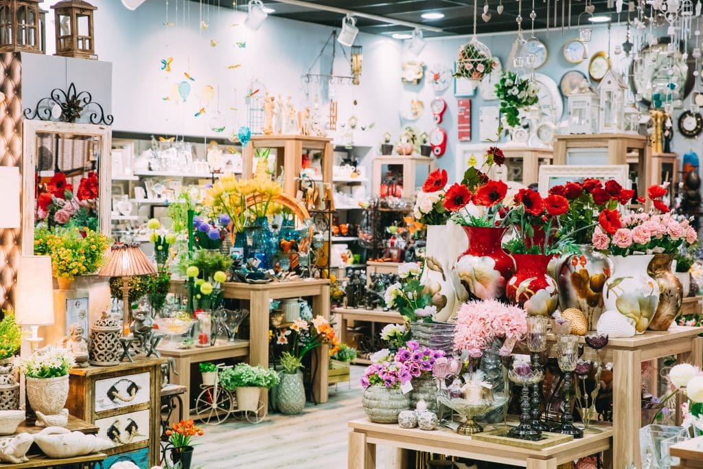 View Of Assortment Of Gift Shop In Store Of Shopping Center